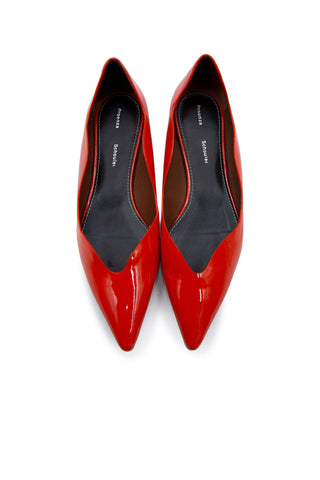 Patent Leather Wave Pointed Toe Flats Flats Proenza Schouler   