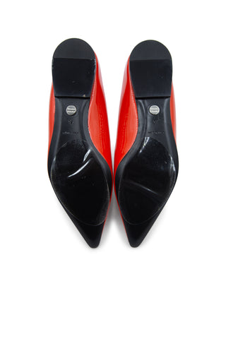 Patent Leather Wave Pointed Toe Flats Flats Proenza Schouler   