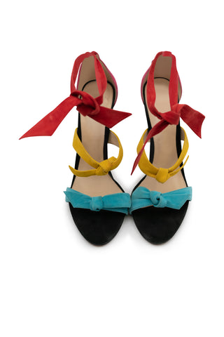 Colorblock Bow Sandals