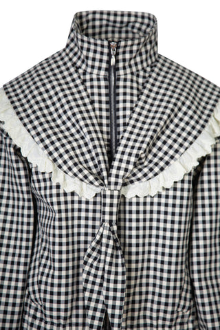 Sailor Collar Gingham Blouse | new with tags (est. retail $478)