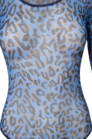 Soire Confidence Printed Bodysuit in Cheetah