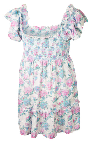 Nadja Smocked Floral Mini Dress | (est. retail $385)