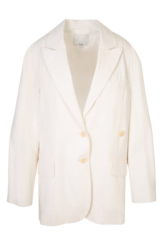 Handspun Cotton Liam Blazer in White | (est. retail $745) Jackets Tibi   