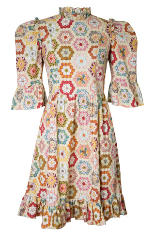Spring Prairie Dress in Patchwork | (est. retail $450)