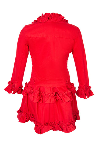 x J Brand Red Ruffled Mini Dress | (est. retail $590)