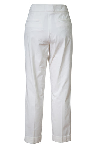 White Folded Trousers