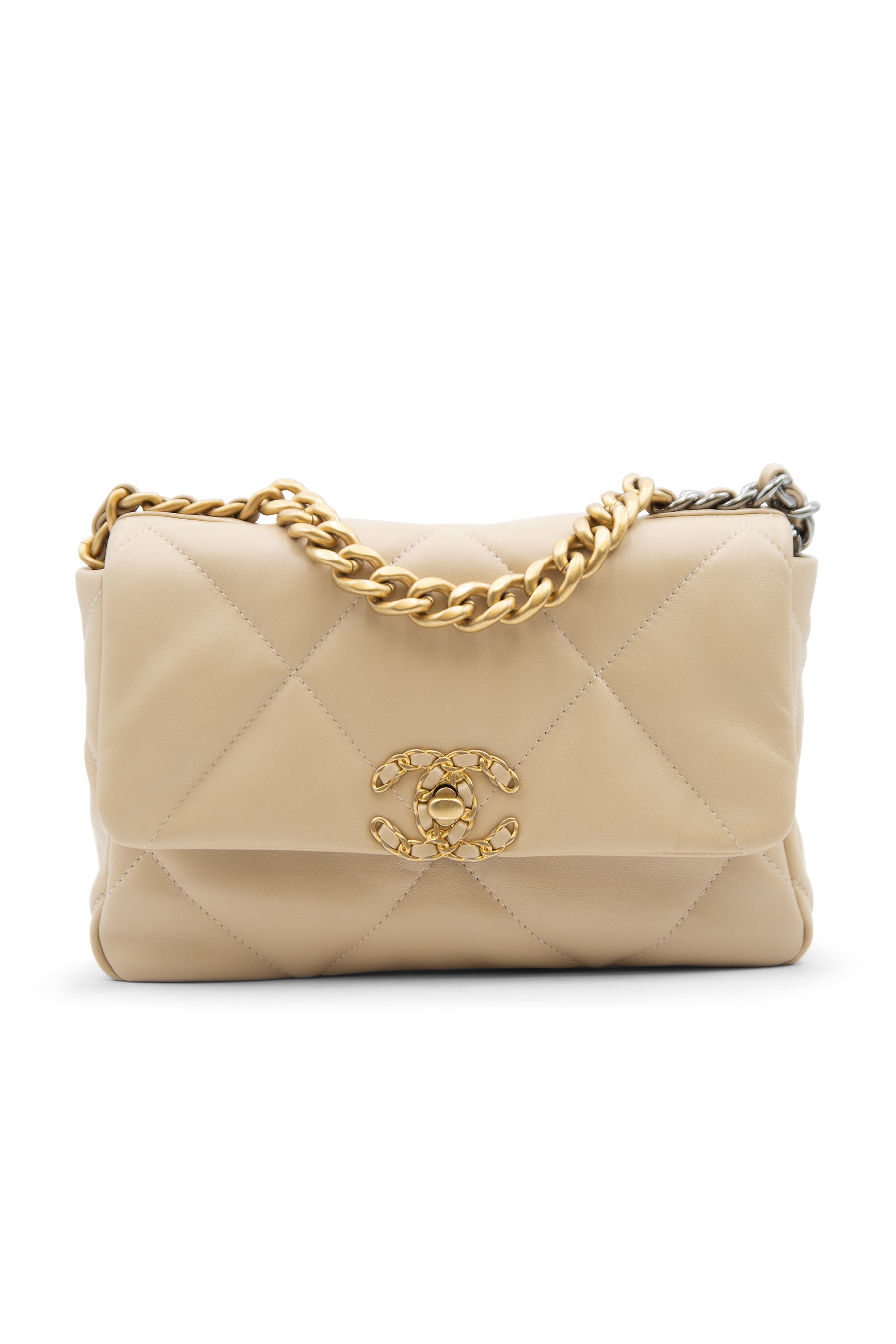 Chanel  Chanel 19 Flap Bag  Small  White  Bagista