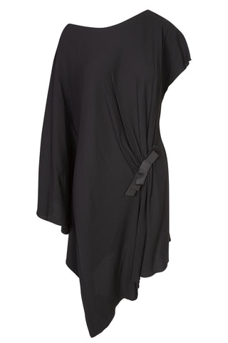 Crepe Jersey Asymmetrical Dress | new with tags