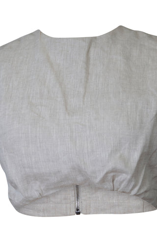 Cropped Linen Top