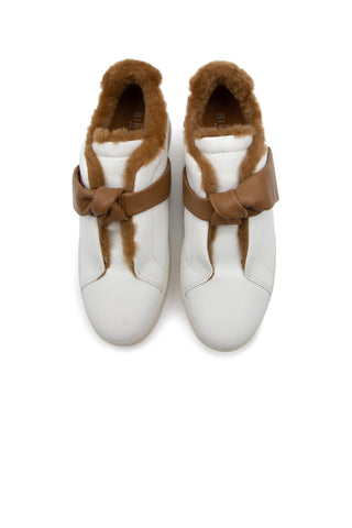 Asymmetric Clarita Leather Slip-On Sneakers | (est. retail $450)