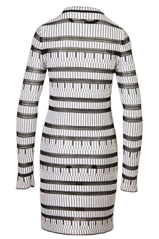 Striped Stretch Semi-sheer Knit Dress Dresses Louis Vuitton   