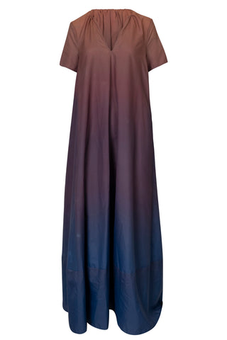 Kinsley Dress in Tawny Port Ombre | (est. retail $495)