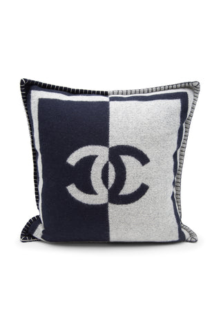 Chanel CC Throw Pillow - Grey Pillows, Pillows & Throws