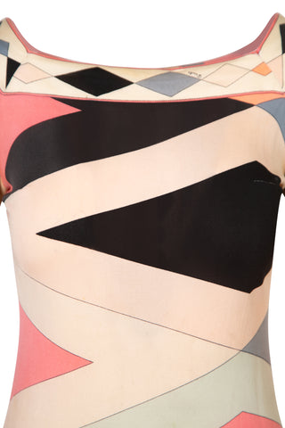 Multicolor Print Long Sleeve Dress Dresses Emilio Pucci   