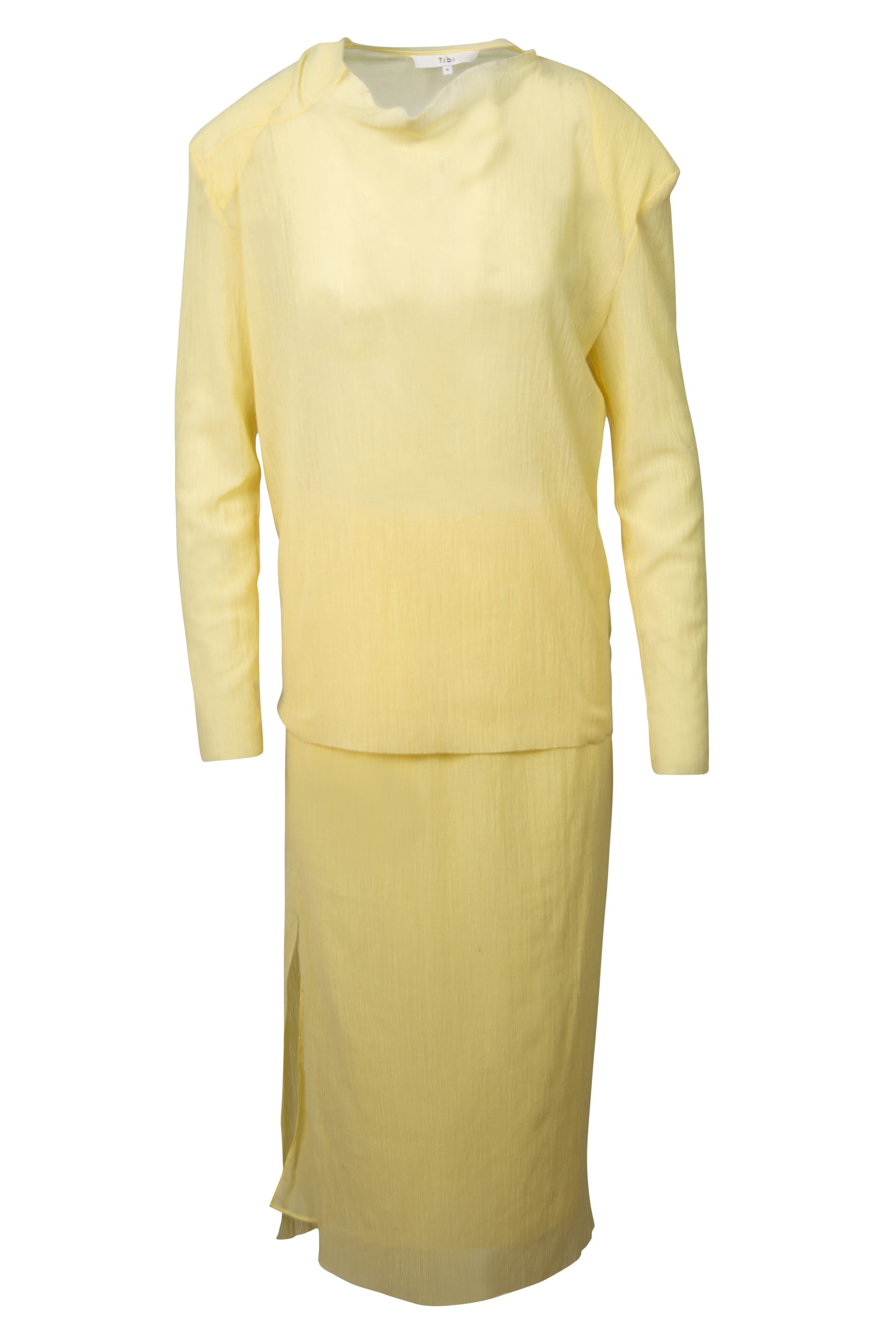 Tibi yellow outlet dress