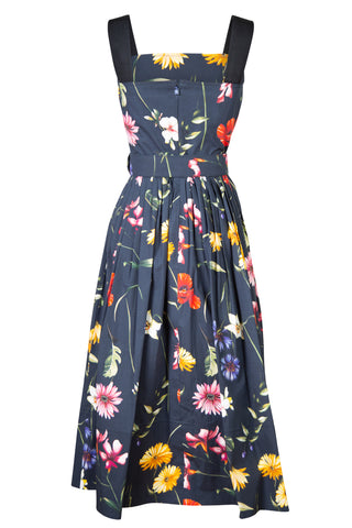 Floral Cotton Midi Dress