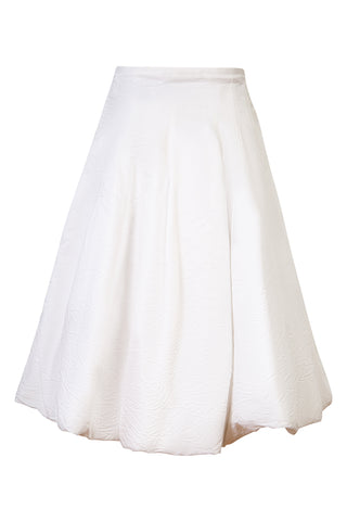 Wrinkle Effect Bubble Hem A-line Skirt Skirts Khaite   