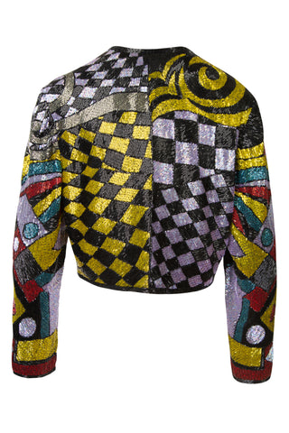 x Neiman Marcus Vintage 80s Embroidered Bolero Jacket | Riazee Nights Collection Jackets Naeem Khan   