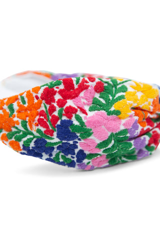 Embroidered Floral Headband Hair Accessories Mi Golondrina   