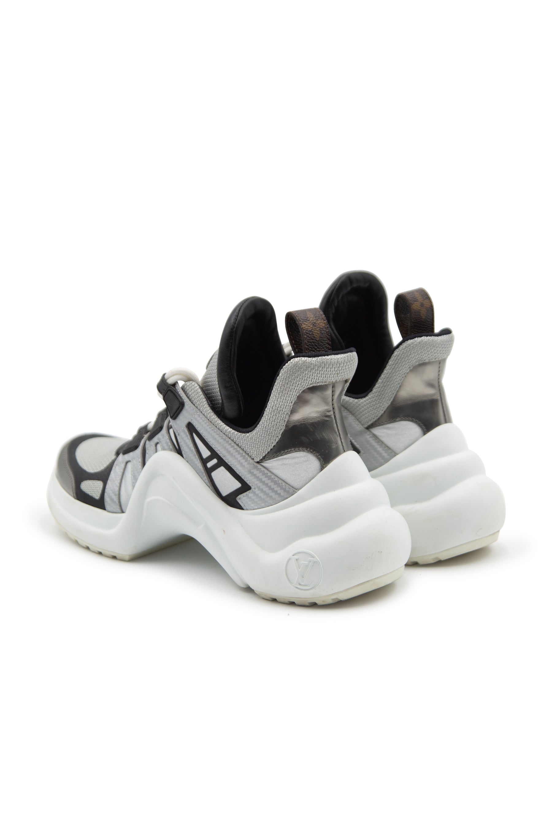Louis Vuitton LV Trainer Silver Pre-Owned