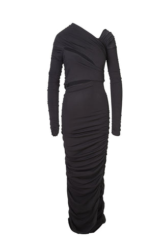 Shawna Ruched Satin-crepe Maxi Dress | new with tags Dresses Khaite   