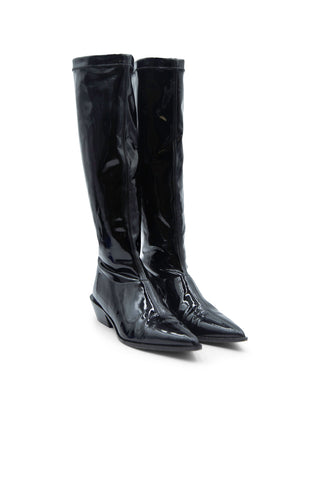 Bronson Faux Patent Leather Boot - Narrow Calf | (est. retail $775) Boots Tibi   
