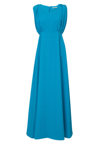 Blue Sleeveless Crepe Dress Dresses Emilia Wickstead   