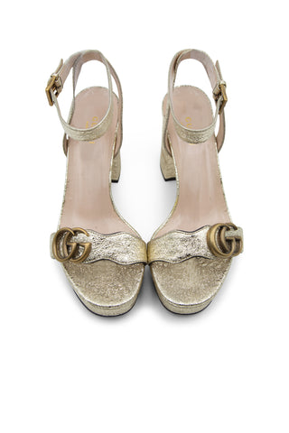by Alessandro Michele Galassia GG Marmont Block Heel Platform Sandals Sandals Gucci   