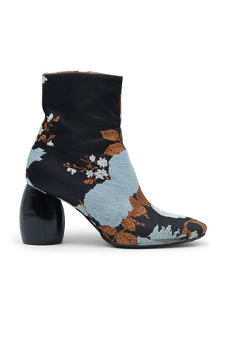 Floral Jacquard Ankle Boots with Sculpted Heel Boots Dries Van Noten   