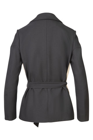 YSL By Stefano Pilati Grain de Poudre & PVC Peplum Belted Jacket | FW '10 Collection Jackets Saint Laurent   