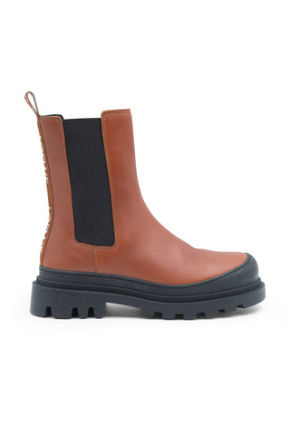 Rubber-trimmed Leather Chelsea Boot | (est. retail $650) Boots Loewe   