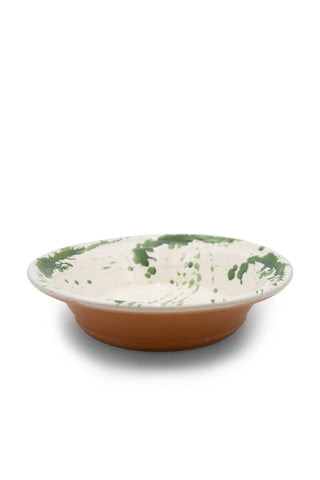 Extra Large & Large Montegranaro Green Spatterware Serving Dishes | (est. retail $375)
