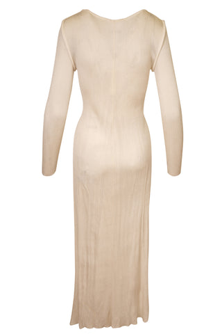 Long Sleeve Maxi Dress in White | new with tags
