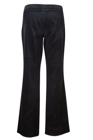Initials Corduroy Zipper Pants in Black