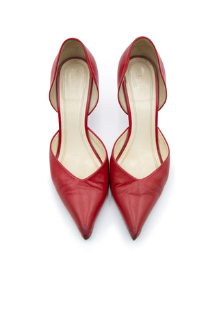 By Phoebe Philo D'Orsay Leather Pump Heels Celine   