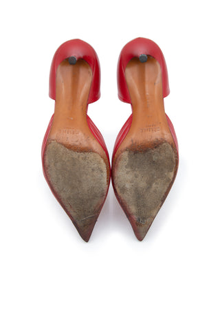By Phoebe Philo D'Orsay Leather Pump Heels Celine   