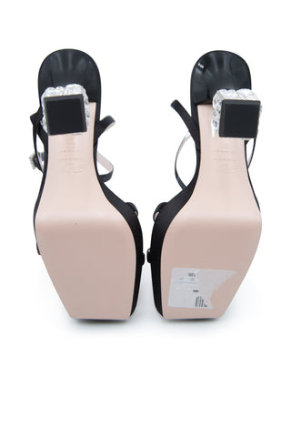 Cube Strass 120mm Satin Platform Sandals | (est. retail $2,050) Sandals Roger Vivier   