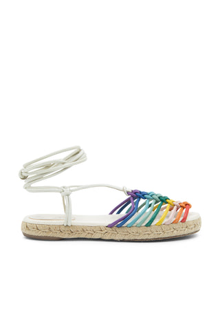 Jamie Rainbow Leather Lace-up Sandal | (est. retail $620)