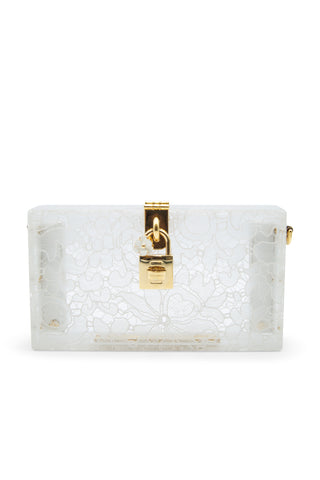 Taormina Lace Clutch Borse Bag Box in Clear | Dolce Collection (est. retail $2,395)