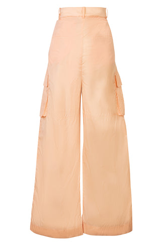 Crispy Nylon Stella Pleated Cargo Pants | (est. retail $395) Pants Tibi   