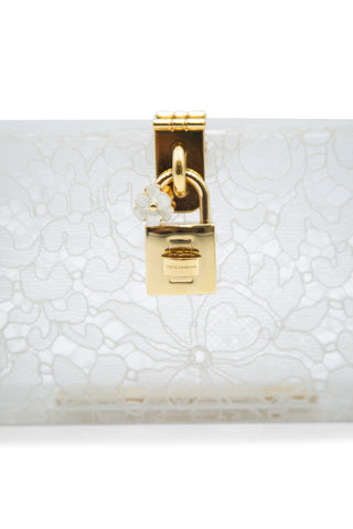 Taormina Lace Clutch Borse Bag Box in Clear | Dolce Collection (est. retail $2,395) Evening Bags Dolce & Gabbana   