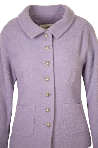 Vintage Lilac Boucle Jewel Button Jacket | Cruise 2012 Jackets Chanel   