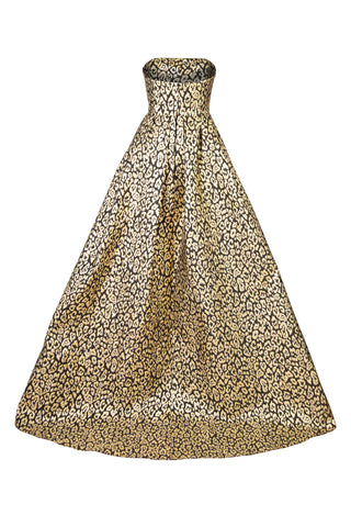 Leopard Jacquard Column Gown | PF'23 | (est. retail $5,990) Dresses Carolina Herrera   