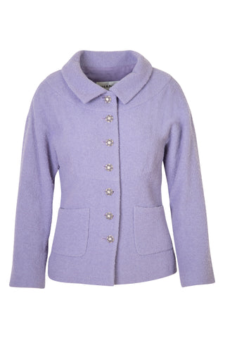 Vintage Lilac Boucle Jewel Button Jacket | Cruise 2012 Jackets Chanel   