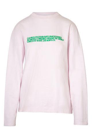 Limited Edition Green Embroidered Pink Tee