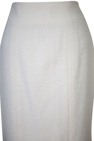 Vintage Ivory Boucle Pencil Skirt Skirts Chanel   