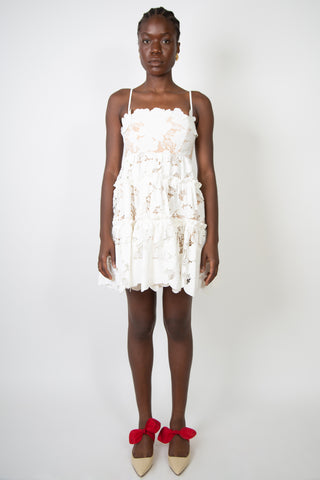 Tiered Guipure Lace Mini Dress | new with tags (est. retail $2,490) Dresses Oscar de la Renta   
