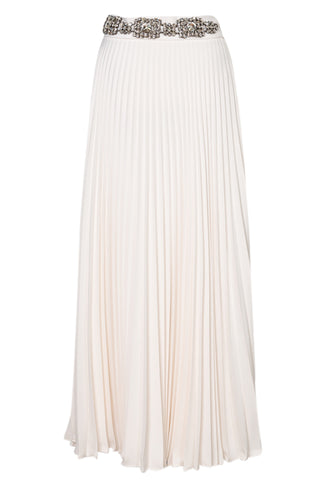 Bridal Pleated Midi Skirt | (est. retail $2,082)