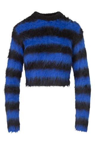 Striped Alpaca Cropped Sweater Sweaters & Knits Monse   