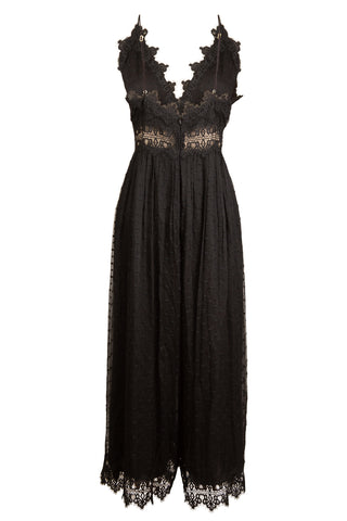 Sleeveless Lace Jumpsuit in Black Dresses Zimmermann   